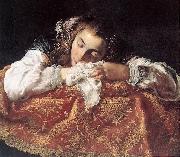 FETI, Domenico Sleeping Girl dh oil on canvas